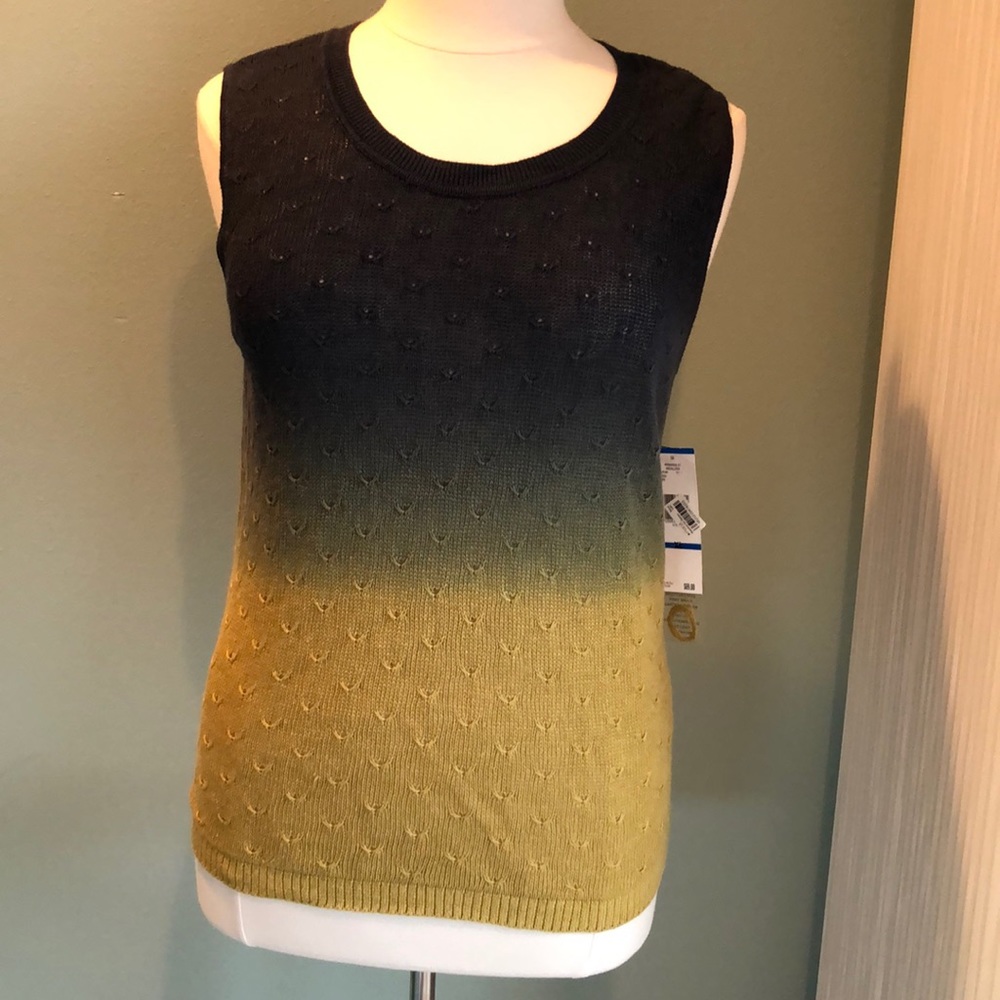 Jones New York NEW ombré knit shell XL